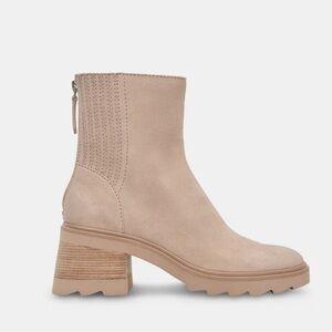 Sz 8.5 Taupe Suede Waterproof Martey ankle boot by Dolce Vita